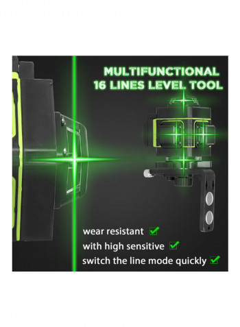 Multifunctional 16 Lines Laser Level Multicolour