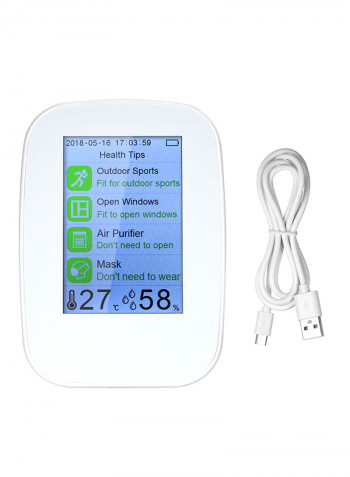 TVOC Tester Air Quality Detector White 3.5inch