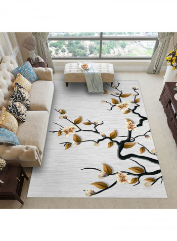 3D Tree Themed Rug Grey/Brown/Black 120x160cm