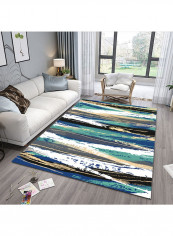 Abstract Themed Anti-Skid Rug Multicolour 120x160cm
