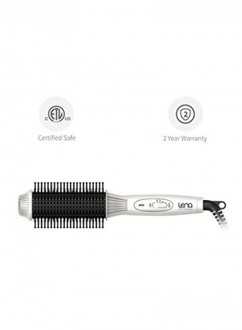 Curling Iron Brush Silver