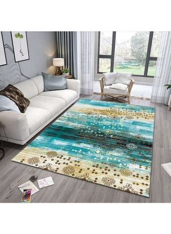 Non-Skid Durable Rectangular Carpet Multicolour 120x160cm