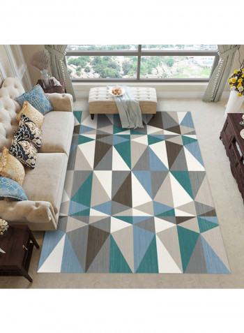 Modern Geometry Pattern Carpet Multicolour 120x160cm