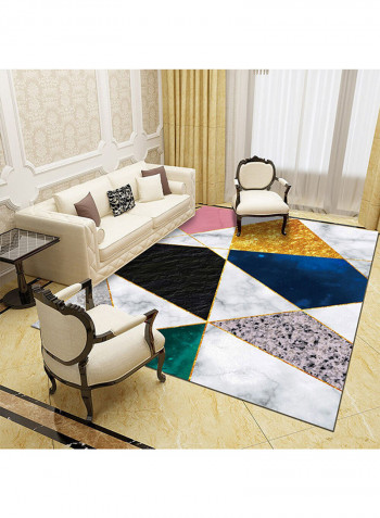 Printed Non-Skid Carpet Multicolour 120x160cm