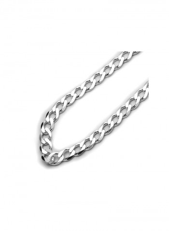 925 Sterling Silver Curb Link Chain Necklace