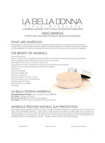 Loose Mineral Foundation With SPF 50 Nicoletta