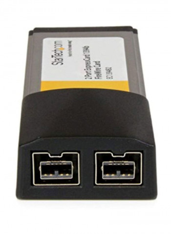 2 Port Express Card Fire Wire Adapter Card Black/Grey