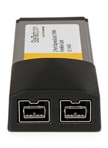 2-Port Laptop Adapter Card Black