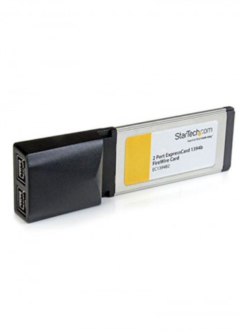 2-Port Laptop Adapter Card Black