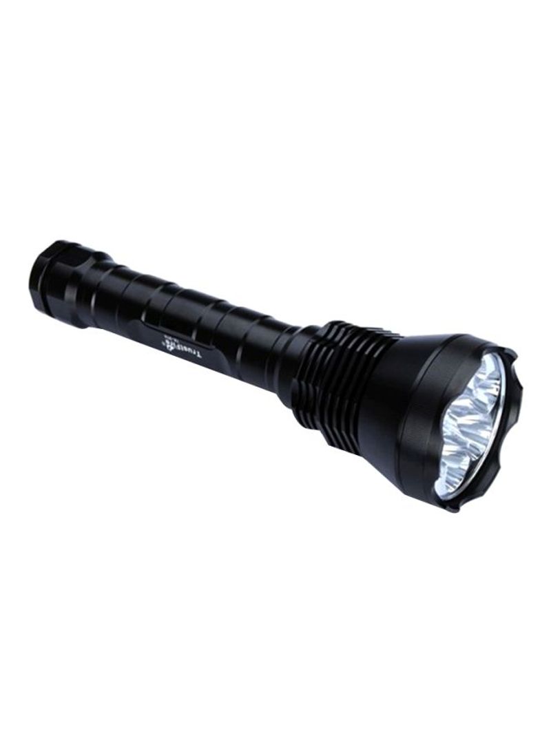 Super Bright 11000Lm Flashlight Torch Black 10x10cm