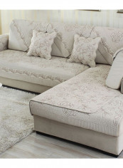Floral Pattern Sofa Slipcover Off-White reviews Floral Pattern Sofa Slipcover Off-White