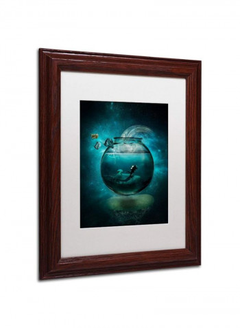 Two Lost Souls Canvas Wall Art Blue 11 x 14inch