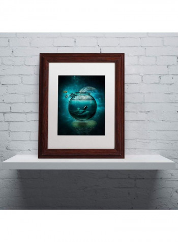 Two Lost Souls Canvas Wall Art Blue 11 x 14inch