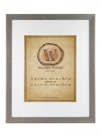 Wooden Picture Frame Grey/White 18.4x22.4x0.9inch