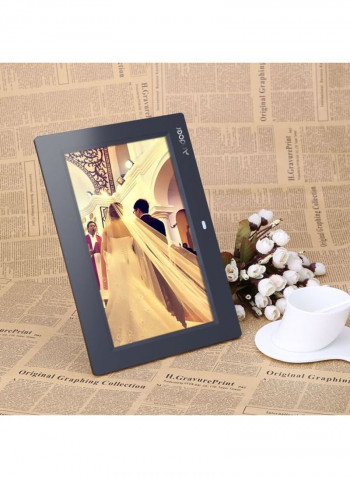 Pack Of 3 LCD Digital Photo Frame With Remote And US Plug 27.5x2.5x18.5cm Grey