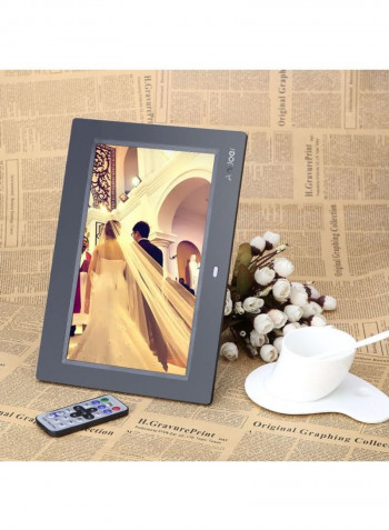 Pack Of 3 LCD Digital Photo Frame With Remote And US Plug 27.5x2.5x18.5cm Grey