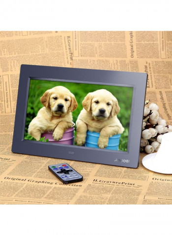 Pack Of 3 LCD Digital Photo Frame With Remote And US Plug 27.5x2.5x18.5cm Grey