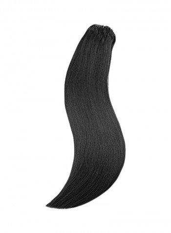 50-Stand Wavy Hair Extension Black 24inch