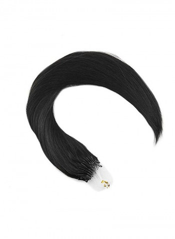50-Stand Wavy Hair Extension Black 24inch