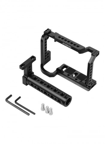 Camera Cage With Top Handle Black