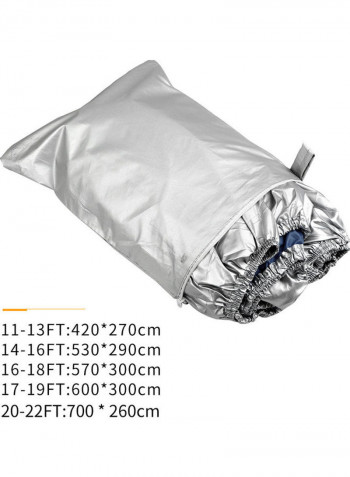 Outdoor Protection Waterproof Heavy Duty Silver Reflective Boat Cover