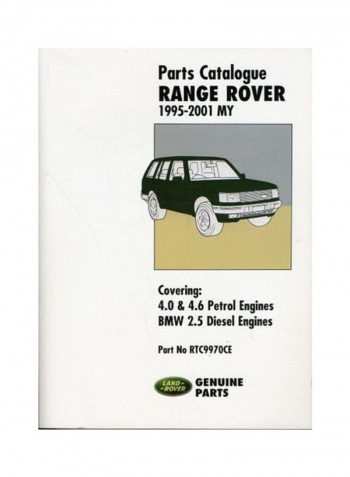 Range Rover Parts Catalogue 1995-2001 Paperback English