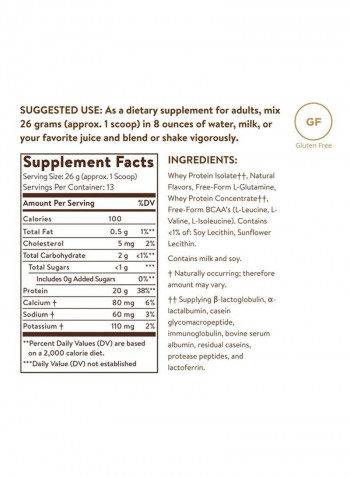 Whey To Go Dietary Supplement - Vanilla