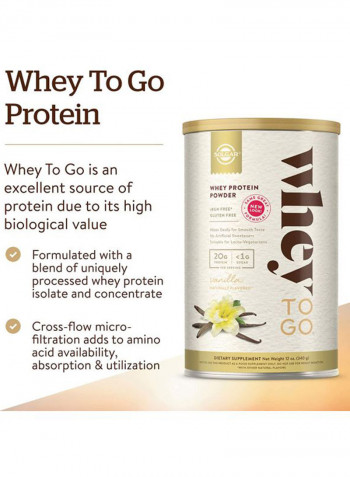 Whey To Go Dietary Supplement - Vanilla