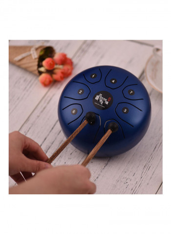 8-Tone Steel Tongue Drum With Carry Bag