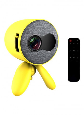 Mini LED Projector Yellow/Grey/Black