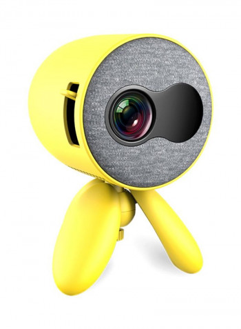 Mini LED Projector Yellow/Grey/Black