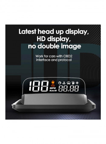 Overspeed Warning Head-up Display