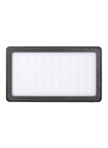 3200 mAh RGB Photography LED Light 12.7x7.4x2cm White/Black