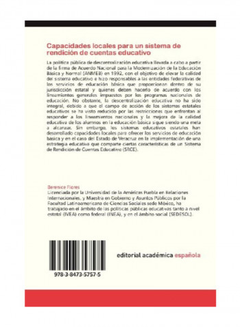 Capacidades Locales Para Un Sistema De Rendicion De Cuentas Educativo Paperback