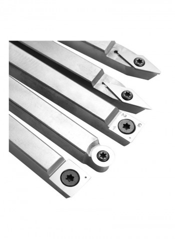 6-Piece Alloy Steel Woodworking Tools Silver/Black