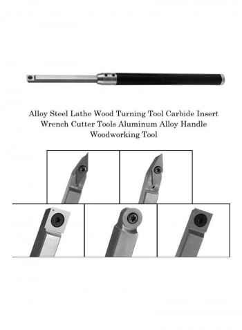 6-Piece Alloy Steel Woodworking Tools Silver/Black