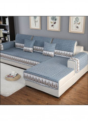 Anti-Skidding Soft Slipcover Blue/White reviews Anti-Skidding Soft Slipcover Blue/White