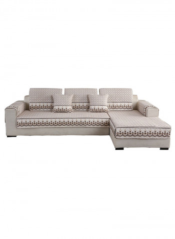 Anti-Skidding Soft Sofa Slipcover Beige