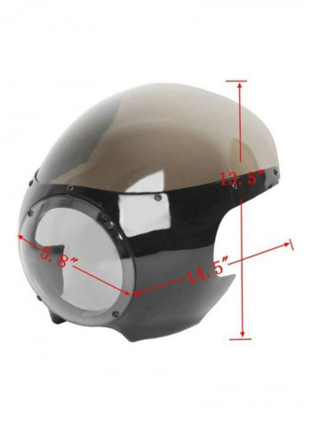 Cafe Racer Style Headlight Fairing For Harley