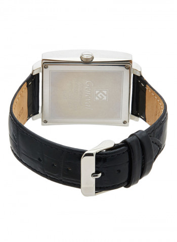 Men's Leather Analog Wrist Watch GL141WWB