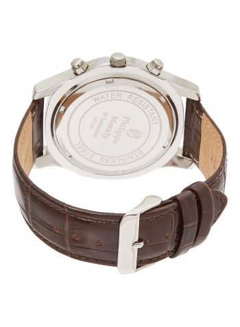 Men's Leather Analog Wrist Watch LS1151WIO