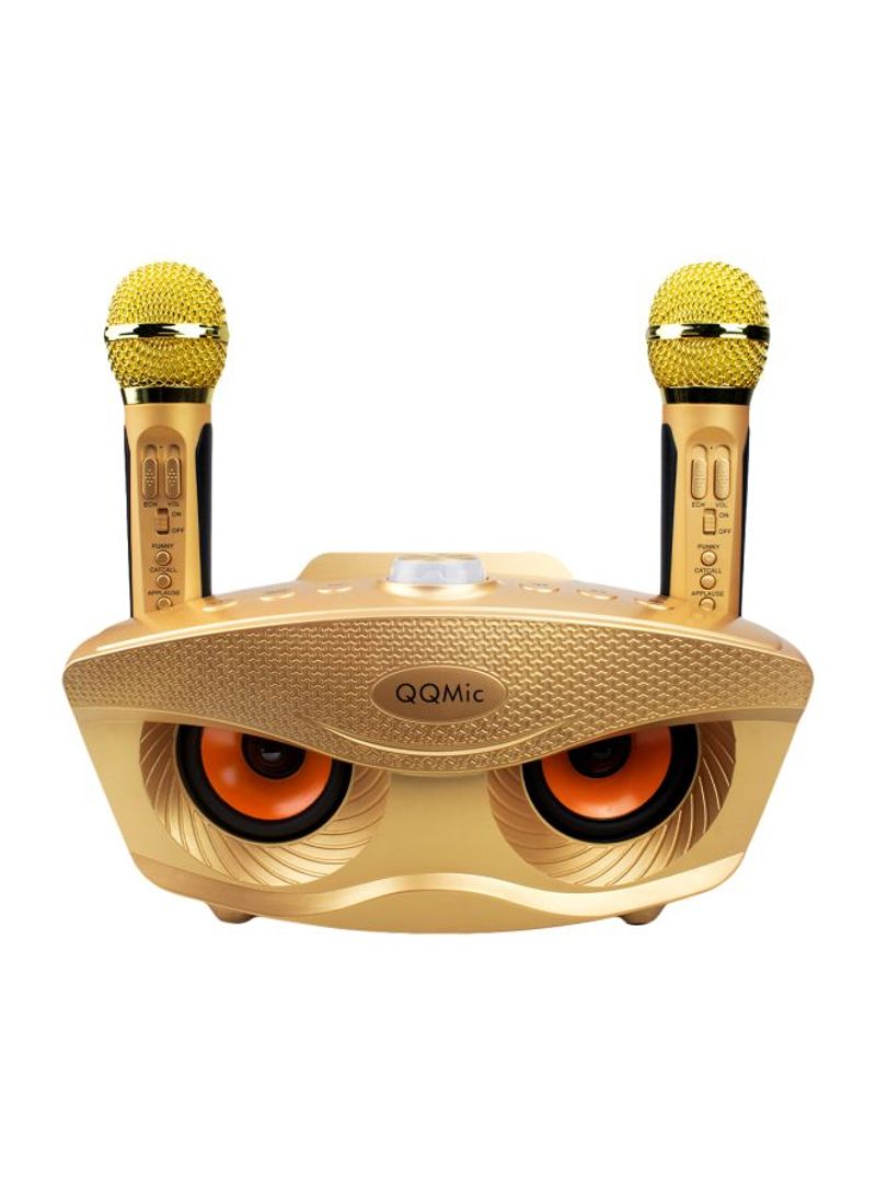 Rechargeable Bluetooth Karaoke System DV1643 Gold