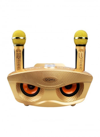 Rechargeable Bluetooth Karaoke System DV1643 Gold