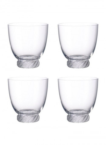 4-Piece Montauk Aqua Tumbler Set Clear 460ml