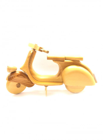 Handmade Wooden Scooter Beige 30x16x10centimeter