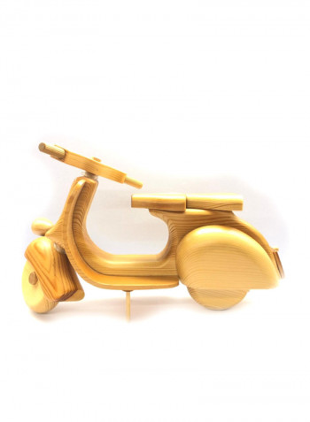 Handmade Wooden Scooter Beige 30x16x10centimeter