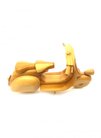Handmade Wooden Scooter Beige 30x16x10centimeter