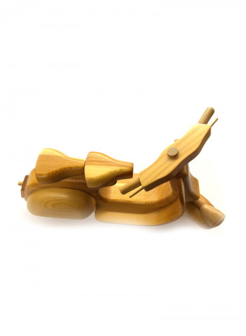 Handmade Wooden Scooter Beige 30x16x10centimeter