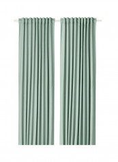 2-Piece Window Curtain Set Green 145x300centimeter
