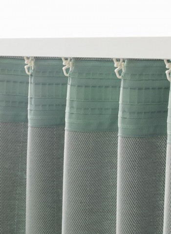 2-Piece Window Curtain Set Green 145x300centimeter